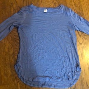 Blue long sleeve tee